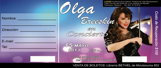 Boletos Concierto Olga Breeskin