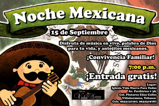Poster Noche Mexicana 2013