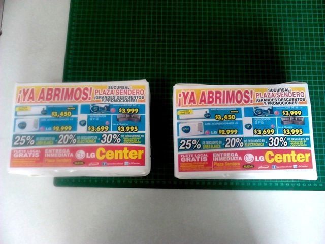 Volantes media carta en papel bond - LG